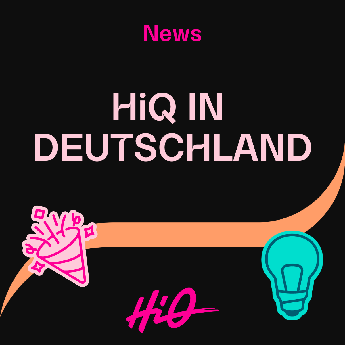 Titelbild mit dem Text "HiQ in Deutschland"